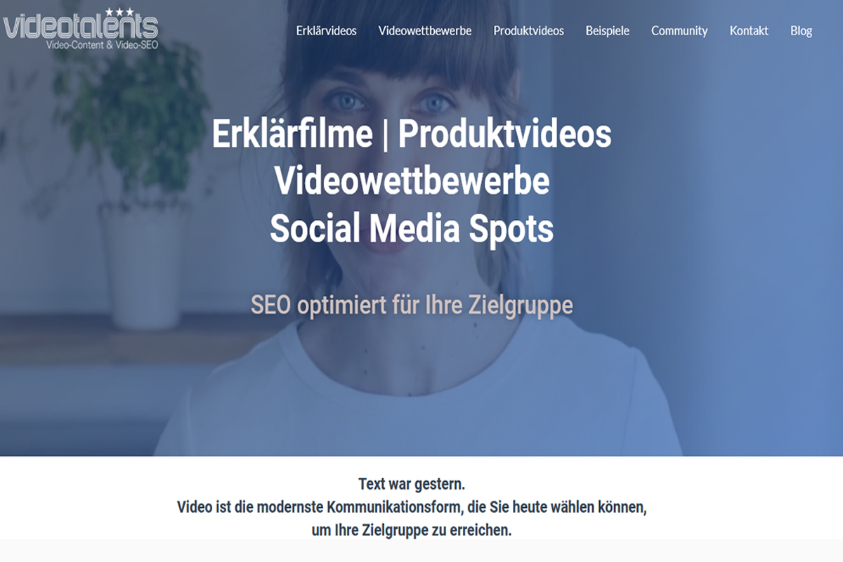 Wordpress Template Videotalents